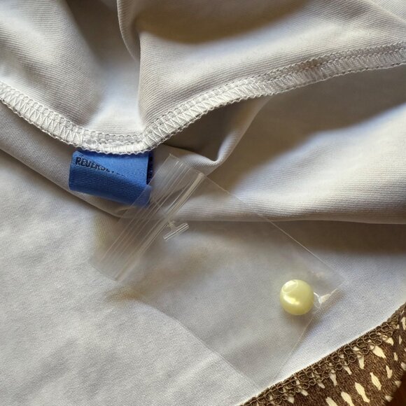 J.McLaughlin Size M NEW Khaki Cream Catalyst 3/4 Sleeve Knee-Length Sheath Dress - Picture 11 of 16